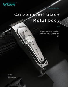 Tondeuse à <span class=keywords><strong>cheveux</strong></span> V-071 rechargeable USB, tondeuse de précision pour dégradés, machine à coiffer blanche MINI, corps métallique - Product Image 5