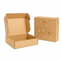 Boîtes d'avion en papier kraft personnalisées, écologiques et recyclables, design pliable, impression offset, logo personnalisé, estampage UV/à chaud, cadeau