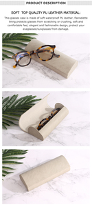 Portable En Cuir PU <span class=keywords><strong>Étui</strong></span> <span class=keywords><strong>à</strong></span> Lunettes De Soleil Femmes Léger <span class=keywords><strong>Étui</strong></span> <span class=keywords><strong>à</strong></span> Lunettes <span class=keywords><strong>Souple</strong></span> - Product Image 6