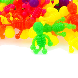 Juguetes de Esqueleto Elásticos y Pegajosos de TPR, Mini Esqueletos Coloridos para Fiestas, Juguetes para Niñas y Niños, Venta al Por Mayor 2025 - Product Image 2