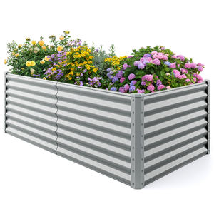Meilleurs nouveaux produits, bac de jardinage en métal robuste, bac de jardinage galvanisé <span class=keywords><strong>pour</strong></span> légumes et fleurs - Product Image 1