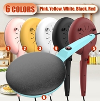 Ménage Portable Cuisine Électrique Crêperie Pot Mini Antiadhésif Crêpe Machine Électrique Poignée Crêpe Machine