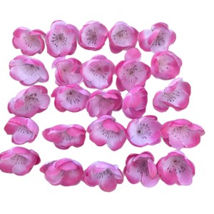 Fleurs artificielles Wen Hope en forme de fleurs de prunier, 4 cm, base en soie, pour décoration de coiffure et de gâteau - Product Image 5