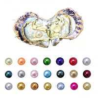 Vente en gros d'usine : Huîtres scellées sous vide avec perles d'eau douce naturelles multicolores, personnalisation prise en charge pour les fabricants de bijoux