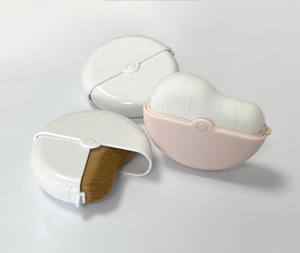 Rotatif à 180° °   Pinceau correcteur, blush et fond de teint avec capuchon anti-poussière, pinceau de maquillage sans couture personnalisé - Product Image 1