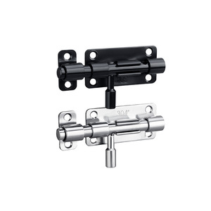 Loquet de porte en acier inoxydable Lido 304, montage en surface, pour portes en bois, fenêtres, salles de bain, gauche/droite - Product Image 1