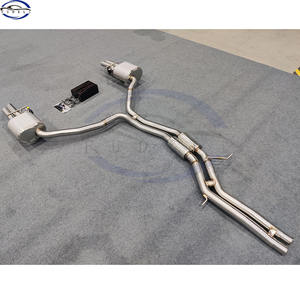 Tubo de escape de coche de rendimiento FUDKLi, ajuste de sonido activo, silenciador agotado, sistema de escape Catback Valvetronic para <span class=keywords><strong>Audi</strong></span> <span class=keywords><strong>A6</strong></span> A7 <span class=keywords><strong>C7</strong></span> - Product Image 2