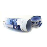 Boîte d'emballage cylindrique en carton rigide avec logo personnalisé imprimé, tube en papier rond, boîte cadeau pour lanterne LED, produits électroniques