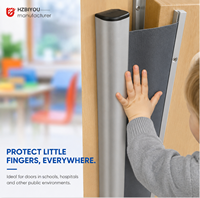 Dispositif de protection de porte en aluminium anti-emmêlement de doigts pour écoles et garderies, installation facile, conception durable, garantie 3 ans