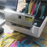 Printer Pita Satin Lebar 11-110mm dengan Pemotong Otomatis Mendukung Pencetakan Transfer Termal (foil) 3-baris/2-baris/1-baris