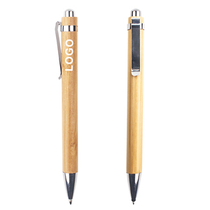 Selling Bulk Press Environmental Bamboo Ballpoint <b>Pen</b> With Printed Customized Logo for Stylo Office Stationery - Product Image 6