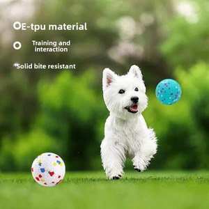 Balle d'entraînement molaire pour chien Etpu à haute résilience, résistante aux morsures, motif solide, couleur interactive, jouet éducatif pour animaux de compagnie écologique, OEM - Product Image 4