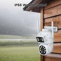 10,1-Zoll Wetterfestes PTZ CCTV-Kamerasystem Vollfarbige Nachtsicht NVR 4MP Dual-Objektiv Weitwinkel Lokale Aufnahme microSD-Karte