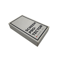 Boîte d'emballage de protection d'écran de téléphone personnalisée carton blanc couvercle rabattable magnétique matériaux recyclés poignée électronique estampage