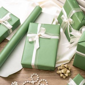 Sage Green Wrapping Paper 46.8 Square Feet Double Side Art Paper Solid Color Gift <b>Wrap</b> For Baby Shower Birthday Bridal - Product Image 6