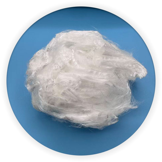 Ультра высокомолекулярное полиэтиленовое штапельное волокно UHMWPE 1.67D 51 мм белый-супер высокопрочный и легкий