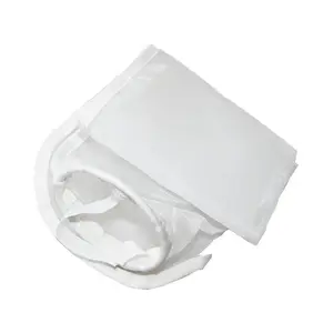 25 to 100 micron Nylon Filter sock Mesh Filter Bags with strip suiting for different size of material columns