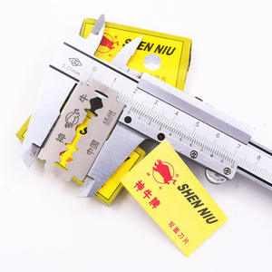 Cuchillas de afeitar manuales de doble filo de 10 cuchillas, estilo clásico, aptas para uso doméstico, para afeitar la barba, disponibles en tiendas de dólar. - Product Image 5