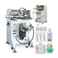 Máquina de serigrafía de botella semiautomática de producción de gran oferta S250 S350