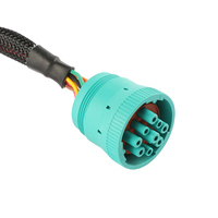 Cable adaptador de 16 pines hembra a J1939 Tipo 2 macho SAE J1939 lector de código hembra de 9 pines