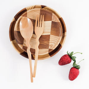 الساخن بيع أكاسيا الرماد الخشب خياطة اليابانية صينية جولة أطباق عشاء الفاكهة طبق تقديم الحلوى - Product Image 6