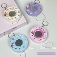 Nouveau porte-clés créatif, jouet de poche amusant, kit de batterie manuel, design exquis et original, jouet anti-stress, porte-clés pour sac ou pendentif