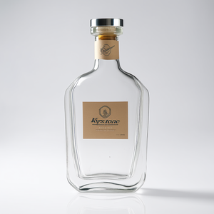 Botellas de Vidrio Blanco Cristalino de Alta Calidad para Whisky, Vodka, Tequila y Licores, con Tapas Corona, 700ml, 750ml, 800ml, Más Vendidas - Product Image 2
