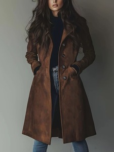 <span class=keywords><strong>Veste</strong></span> décontractée confortable en fourrure sherpa réversible à la mode vintage personnalisée en gros pour femmes avec ceinture à nouer - Product Image 6
