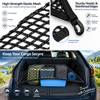 Housse de coffre portable pour pick-up ou voiture universelle avec crochets, en maille hautement élastique, pour garder vos effets au sec