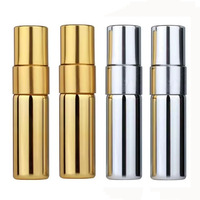 HBC 2ML 3ML 5ML 10ML Mini atomiseur de parfum rechargeable en verre UV pour échantillon flacons vides de testeur bouteille en verre de parfum plaqué or