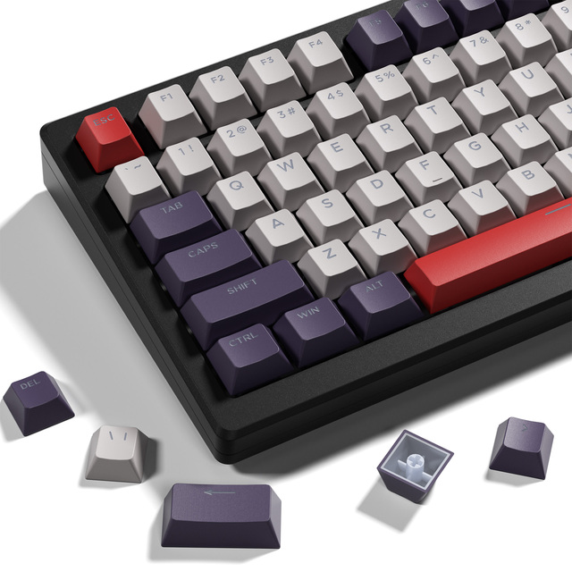 XVX Gaming Keycaps Vintage Cherry Profile 133-Key Dye Sublimation PBT Keycap Set for Mechanical Keyboard
