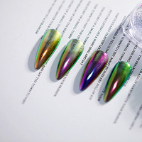 Nouvelle poudre de paillettes caméléon carrée pour nail art, encre plastique, accessoires pour nail art, stock Zhejiang, vente en gros BSL007