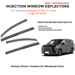 Injection Window Visors Rain Guards for Dongfeng U-Tour V-Tour Tiger V9 2026 Side Window Deflectors Custom Fit Auto Accessories - Product Image 2