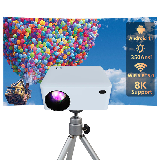 LCD Eo5 Ditong Video Digital Dbpower Daytime Data Proyector D800 Led Mini Cy900 Hd66 Projector 4K 350 Lumenes