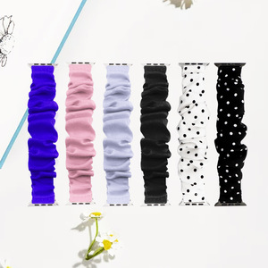 <span class=keywords><strong>Montre</strong></span> de mode personnalisée compatible avec un élastique <span class=keywords><strong>à</strong></span> cheveux imprimé tendance, bande de charme en <span class=keywords><strong>tissu</strong></span>, scrunchie - Product Image 3