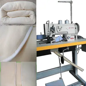 QY1510 उत्कृष्ट स्वचालित हेमिंग मशीन में किए गए चीन मशीन एकल सुई के साथ मजबूत यौगिक फ़ीड फ्लैट सीवन रजाई हेमिंग