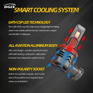 Auto S350 H11 Plug and Play faros LED 60W 8000K 40000 30000 lúmenes bombillas de faros de coche para <span class=keywords><strong>H5</strong></span> H1 H4 H7 H13 9005 9006 - Product Image 6