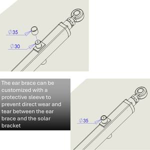 Actionneur linéaire de moteur à courant continu <span class=keywords><strong>24v</strong></span> 1000Kg 10000n 12v étanche avec rétroaction - Product Image 6