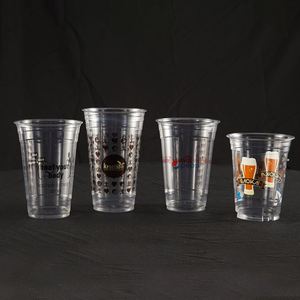 <b>Cold</b> PLA <b>CUPS</b> 98mm(1000PCS/CTN) 12Oz 14Oz 16Oz 18oz 20oz 24oz Takeaway Disposable Eco Friendly Clear PLA Compostable <b>Cups</b> - Product Image 1