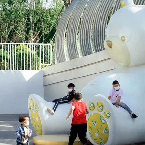 K510 lindo Animal público dibujos animados escultura FRP calle ocio paisaje urbano hito interior grande Oem adornos artesanías estatua - Product Image 3