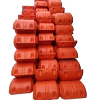 Flotteurs en plastique durs de petit diamètre de HDPE pour la canalisation de dragage flottante de ponton de piscine de barrage de rivière de mer