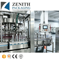 Machine de remplissage d'eau en bouteille électrique automatique multifonctionnelle / Changement rapide / Pour différents types de bouteilles / Capacités multiples