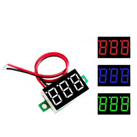 CXCW Red Three-wire DC 0V-30V Digital Voltmeter Akurasi 1% 23x15x10mm