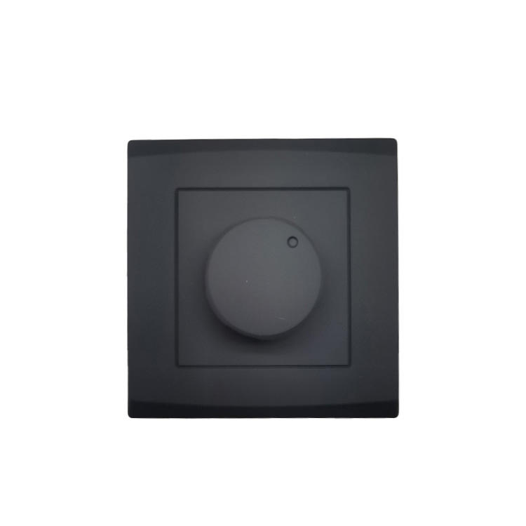 VNX Customized Hot Selling Fan Switch Fan Dimmer Speed Controller Painted Black Panel Fashion Wall Switch