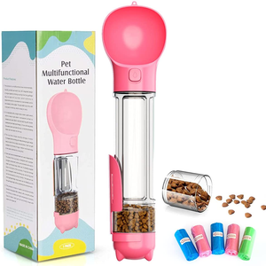 Multi-funzione Smart Pet Puzzle alimentatore portatile acqua riciclata ciotola cane e distributore di bottiglie d'acqua in plastica resistente - Product Image 6