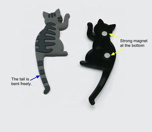 פשוט מקרר מגנטי וו מקרר PVC בעלי חיים חתול מגנט - Product Image 5