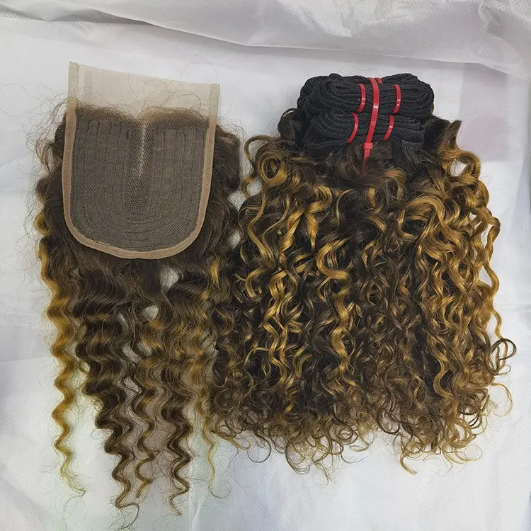 Vast Factory Price Raw Virgin Human Hair Weave closure 12 14 16 18 20 24 inch 100% human hair bundles deep wave with closure