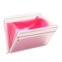 Organisateur de documents en PVC et PP personnalisé avec pochette transparente sur le devant, dossiers pour reçus et documents, logo personnalisé