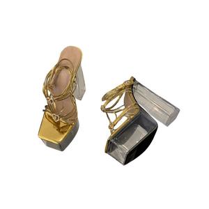 Nouvelles sandales montantes polyvalentes 2024 à semelle cristal, style estival ouvert, inspirées des stars de la mode urbaine, tailles 35-42 - Product Image 6