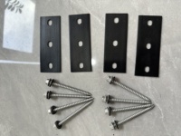 Supports de montage photovoltaïques en aluminium pour panneaux solaires sur toit plat, inclinables et réglables (pieds avant et arrière) - Vente en gros